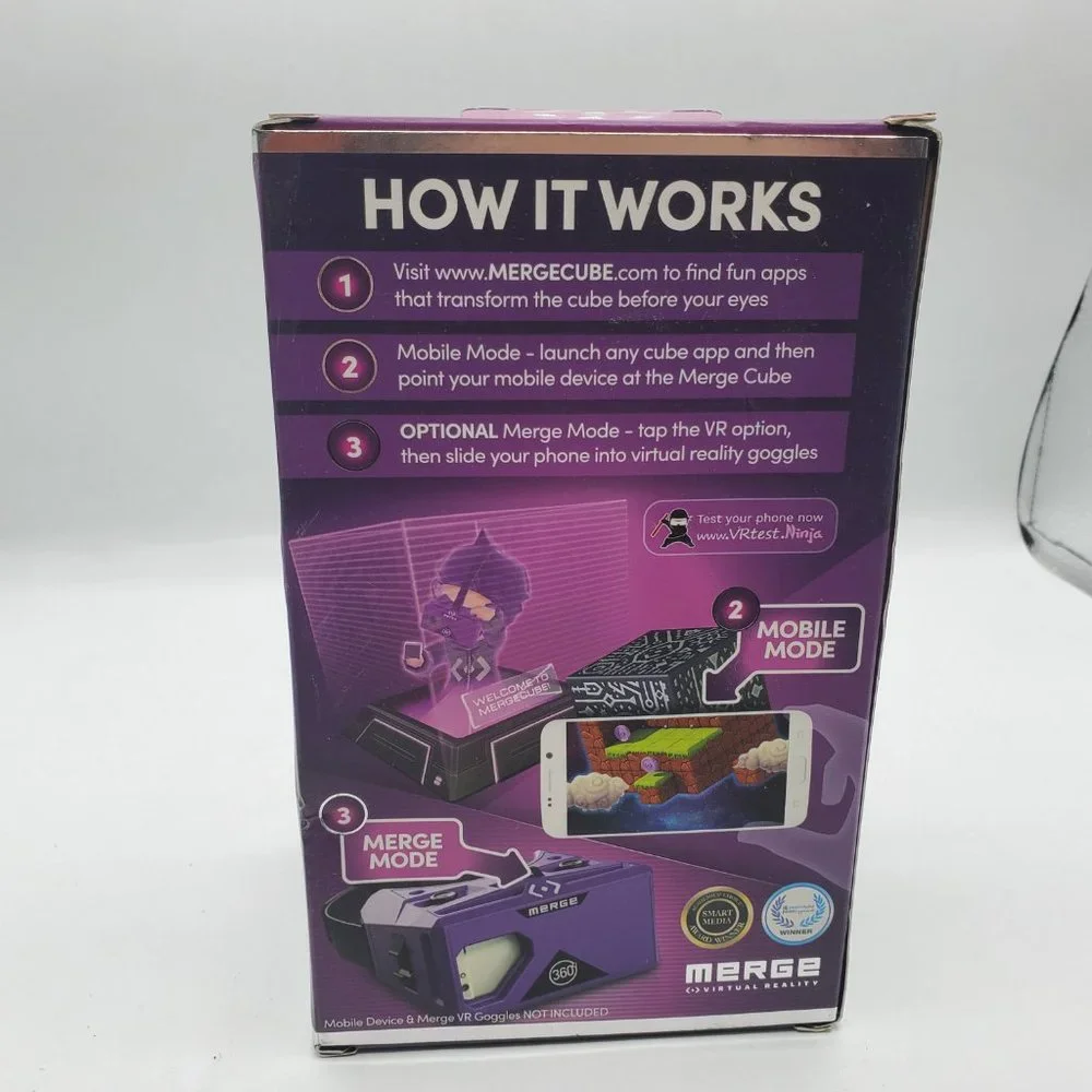 MERGE CUBE AUGMENTED & VIRTUAL REALITY SCIENCE & STEM EDUCATIONAL TOY